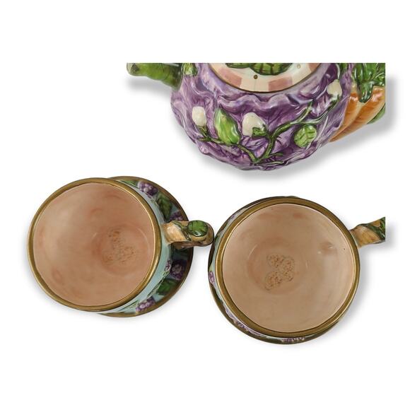 Silvestri Bunny in the garden tea set for two Elaine Voghelle in box - Picture 8 of 10